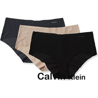 【Calvin Klein 凱文克萊】女時尚無縫時髦黑焦糖色三角內著混搭3件組-網(預購)