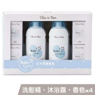【奇哥】Chic a Bon 洗沐潔膚禮盒(洗髮精、沐浴露各1、香皂x4)
