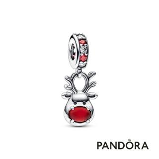 【Pandora官方直營】紅鼻子馴鹿 Murano 琉璃吊飾