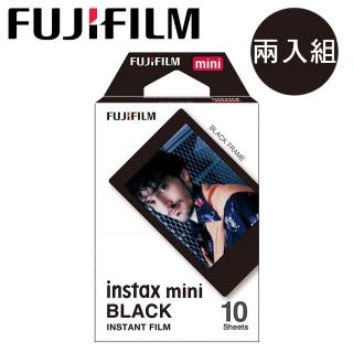 【FUJIFILM 富士】instax mini 黑色邊框底片(2入組)
