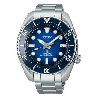 【SEIKO 精工】Prospex 黑標SUMO殼型陶瓷錶圈藍水鬼錶款(SPB321J1/6R35-02C0B)