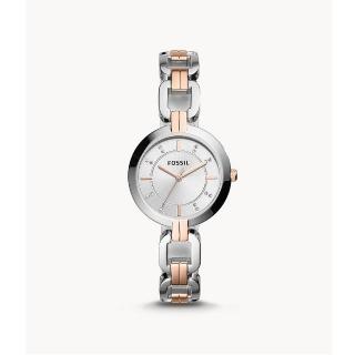 【FOSSIL】FOSSIL 美國最受歡迎頂尖潮流時尚優雅女性腕錶-半金-BQ3341