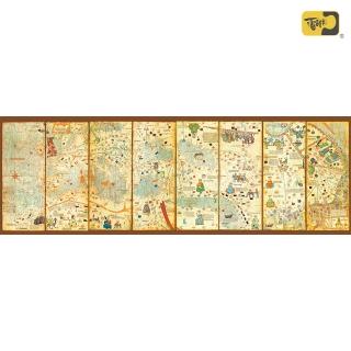 【雷諾瓦】古地圖1375年/3000片拼圖/長幅/EDUCA