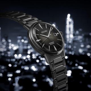 【SEIKO 精工】PRESAGE 東京調酒機械腕錶-黑天鵝絨 39.5mm SK037(4R35-05E0SD/SRPJ15J1)