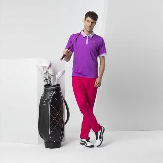 【IM8】高爾夫上衣(男款 紫色 陽光型男 印花 上衣)