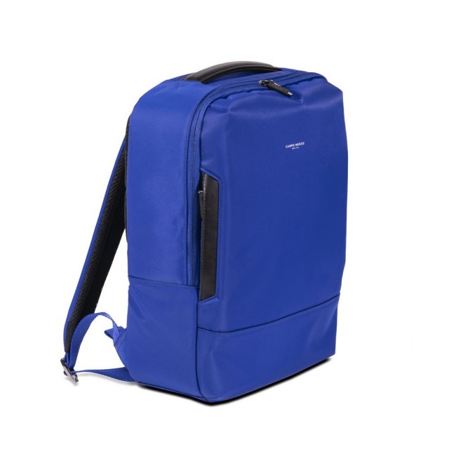【CAMPO MARZIO】時尚商務 13吋筆電尼龍後背包(藍色)