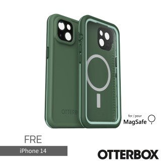 【OtterBox】LifeProof iPhone 14 6.1吋 FRE 全方位防水/雪/震/泥 保護殼-綠(支援MagSafe)