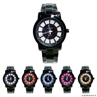 【ENANSHOP 惡南宅急店】黑曜顯色刻度錶 男錶 女錶 情侶對錶 韓國流行 手錶-0016F