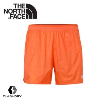 【The North Face】男 FlashDry運動短褲《橘》3CE9/運動短褲/快乾短褲/慢跑褲(悠遊山水)