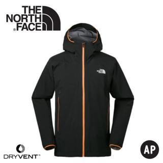 【The North Face】男 DryVent防風防水連帽外套《黑》3CH8/連帽外套/夾克/風雨衣(悠遊山水)
