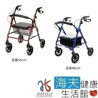 【海夫健康生活館】恆伸 機械式輪椅 未滅菌 恆伸 鋁合金 四輪助步車 購物車(ER3108)
