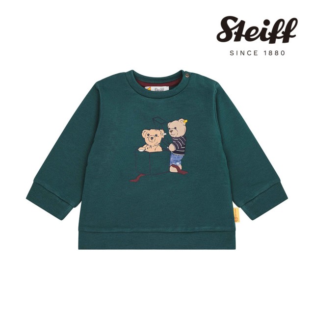 【STEIFF】熊頭童裝 內刷毛長袖T恤(長袖上衣)
