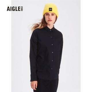 【AIGLE】女 有機棉長袖襯衫 SHAFAW(AG-FN417A057 深藍)