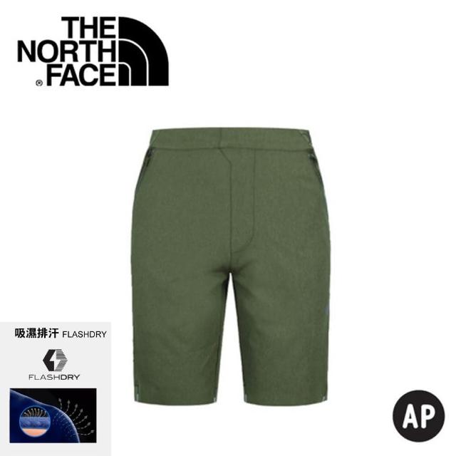 【The North Face】男款 短褲《綠》短褲/休閒短褲/快乾短褲/NF0A2XTA(悠遊山水)