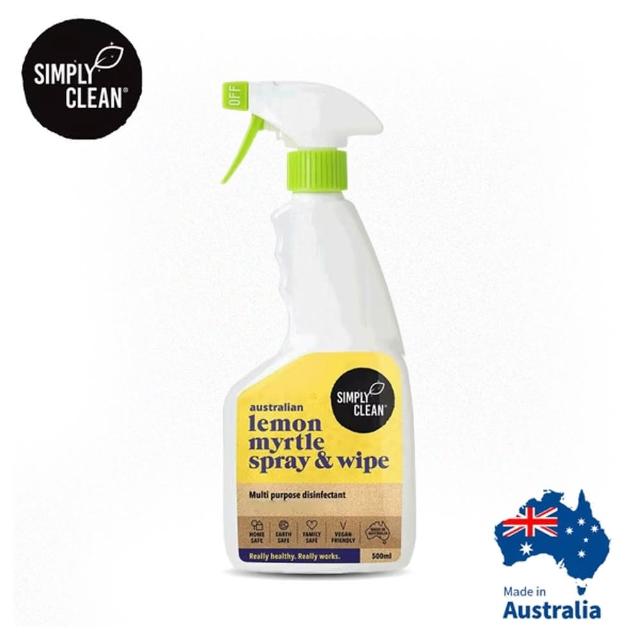 【Simply Clean】澳洲萬用表面清潔噴劑-檸檬香桃木-500ml(lemon myrtle spray & wipe)
