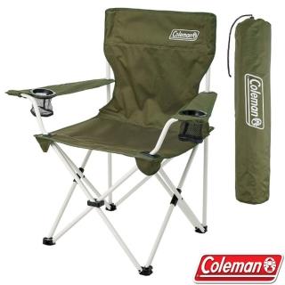 【Coleman】渡假休閒椅.雙扶手折疊椅.導演椅.折合椅(CM-33560 綠橄欖)