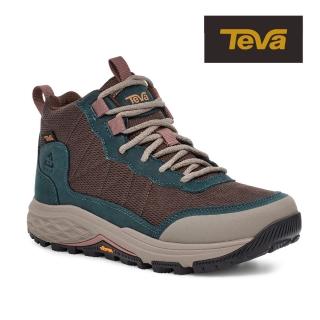 【TEVA】原廠貨 女 Ridgeview Mid 高筒戶外多功能登山鞋/休閒鞋(香脂藍咖-TV1116631BBLSM)