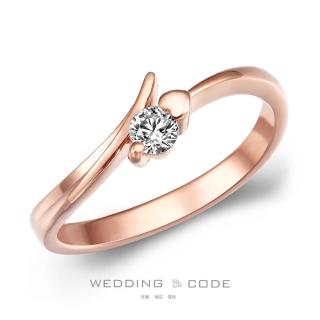 【WEDDING CODE】14K金 11分鑽石女戒 3985玫-11(天然鑽石 618 禮物)