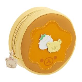 【San-X】拉拉熊 甜點樂園系列 鬆餅造型圓形零錢包(生活雜貨)