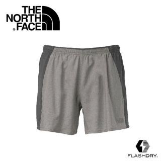 【The North Face】男 FlashDry快排5吋短褲《石碑灰/瀝灰》CKU9(悠遊山水)