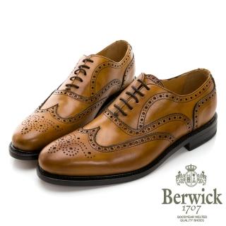 【GEORGE 喬治皮鞋】Berwick西班牙進口-固特異工藝手工裁片雕花牛津鞋 -棕 635035KM-24