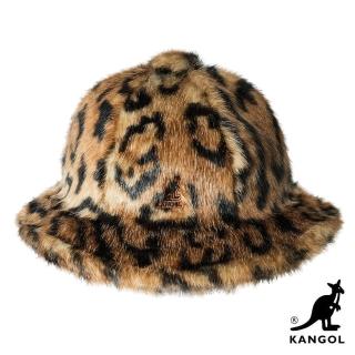 【KANGOL】FAUX FUR 鐘型帽(豹紋)