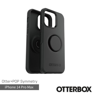 【OtterBox】iPhone 14 Pro Max 6.7吋 Symmetry炫彩幾何泡泡騷保護殼(黑)