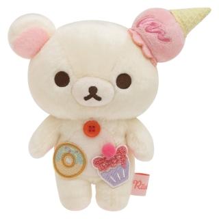 【San-X】拉拉熊 甜點樂園系列 絨毛娃娃 甜點裝扮 牛奶熊