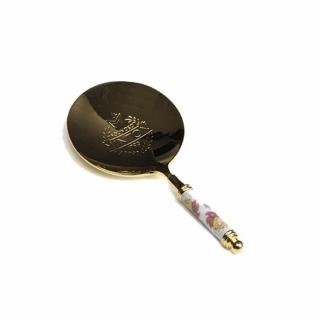 【MINTON 英國皇家】日本製 鍍金量匙 不鏽鋼鍍金 紅茶用(MINTON 專業紅茶量匙 金)