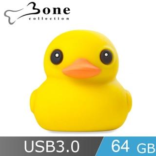 【Bone 蹦克】派提鴨隨身碟USB3.0 - 64GB(造型隨身碟 高速傳輸 閃存記憶體)