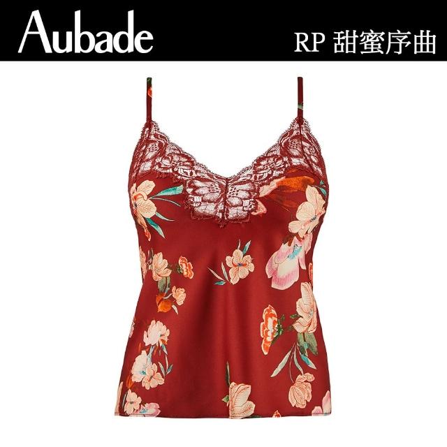 【Aubade】甜蜜序曲印花蕾絲短上衣-RP(赭紅)