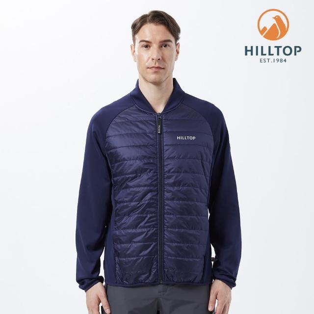 【Hilltop 山頂鳥】PRIMALOFT Filled Fleece 男款保暖科技棉刷毛外套 PH22XM01 藍