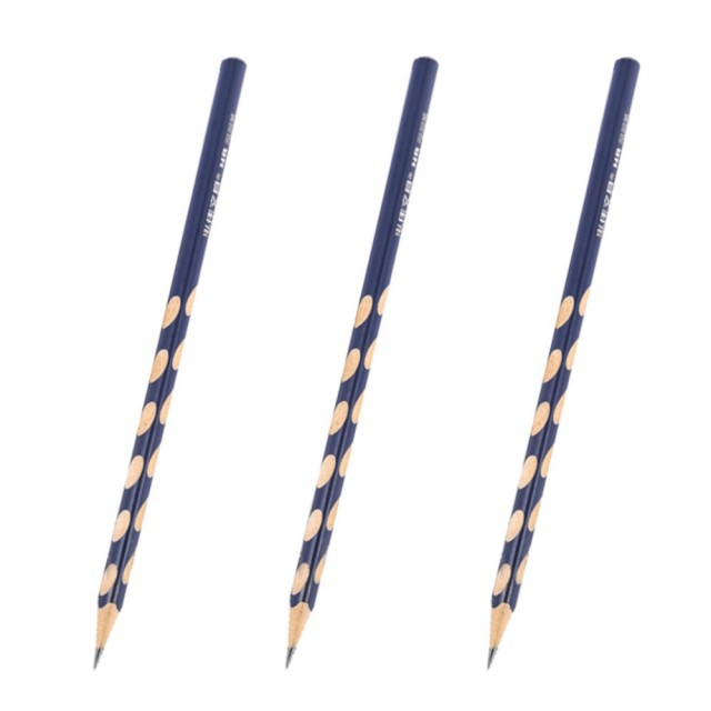HB洞洞鉛筆 藍色30支(三角鉛筆/學習鉛筆/凹槽鉛筆)