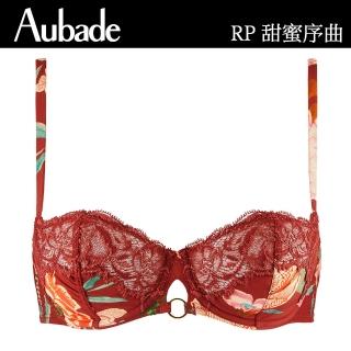 【Aubade】甜蜜序曲印花無襯內衣-RP(赭紅)