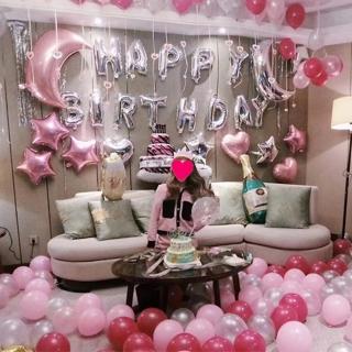 【阿米氣球派對】女友最愛浪漫氣球套餐組(生日氣球 生日佈置)