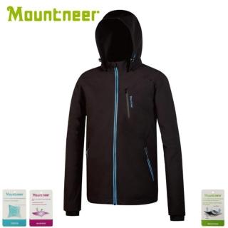 【Mountneer 山林】山林 男 輕量防風SOFT SHELL外套《黑》32J05/防風外套/保暖外套/夾克(悠遊山水)