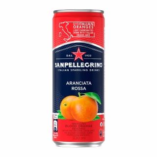 【聖沛黎洛】氣泡水果飲料罐裝-紅橙綜合口味330mlx24入/箱