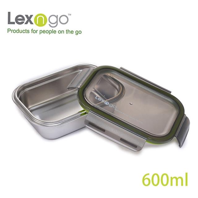 【LEXNGO】可微波不銹鋼保鮮盒600ml