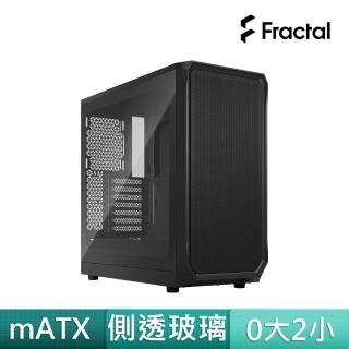 【Fractal Design】Focus 2 Black TG Clear Tint 側透電腦機殼-永夜黑(ATX/強化玻璃)