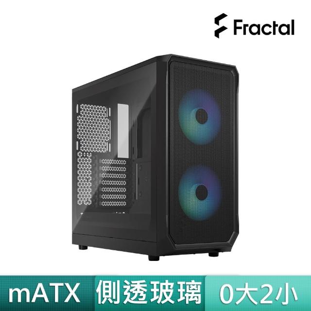 【Fractal Design】Focus 2 RGB Black TG Clear Tint 側透電腦機殼-永夜黑(ATX/CPU高/強化玻璃)