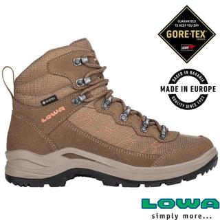 【LOWA】女 歐洲製造 TAURUS PRO GTX 中筒防水透氣多功能健行鞋_登山鞋(LW320525-0436 褐色)
