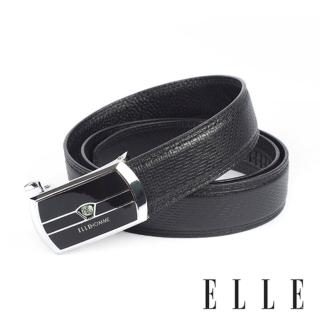 【ELLE HOMME】品牌自動扣皮帶/紳士皮帶-品牌質感點綴