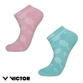 【VICTOR 勝利體育】滿版花色 中性襪（腳踝 止滑）(C-5092 I/R 粉紅/粉綠)
