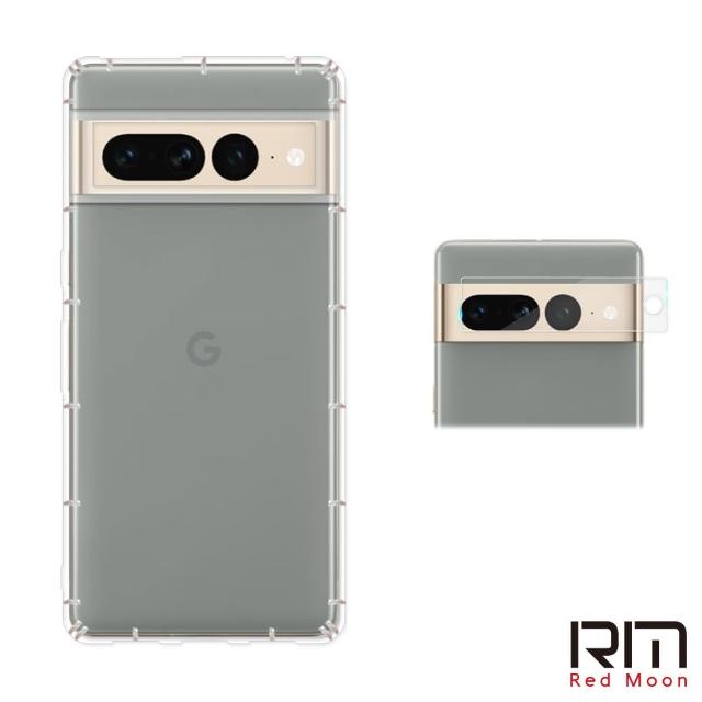 【RedMoon】Google Pixel 7 Pro 手機殼貼2件組 空壓殼+厚版鏡頭貼
