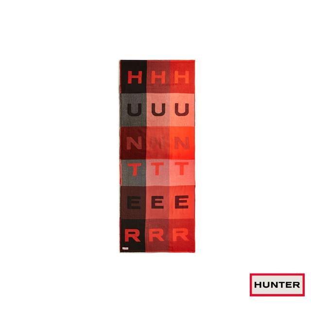 【HUNTER】配件-HUNTER字樣拼色圍巾