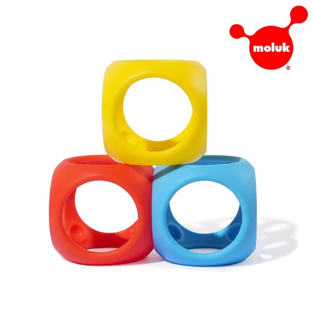 【瑞士 Moluk】Oibo感統遊戲球-3入組-紅黃藍(激發創意/觸覺刺激/感統玩具/開放式玩法)