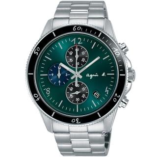 【agnes b.】巴黎限定手繪時標計時腕錶(VK67-KXB0G/B7A005X1)