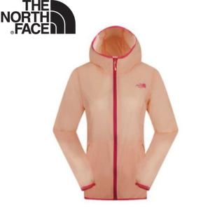 【The North Face】女 排汗外套《橘粉》2VEN/防潑水/休閒外套/戶外/兜帽外套(悠遊山水)