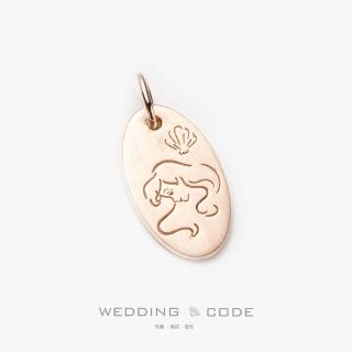 【WEDDING CODE】14K金 迪士尼項鍊 橢圓造型(迪士尼 618 禮物)