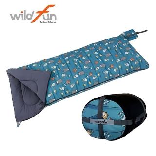 【WildFun 野放】野放輕巧舒適方型童趣睡袋(獨眼獸)
